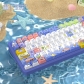 Passing Through The Ocean 104+34 / 54 Cherry Profile Keycap Set Cherry MX PBT Dye-subbed for Mechanical Gaming Keyboard